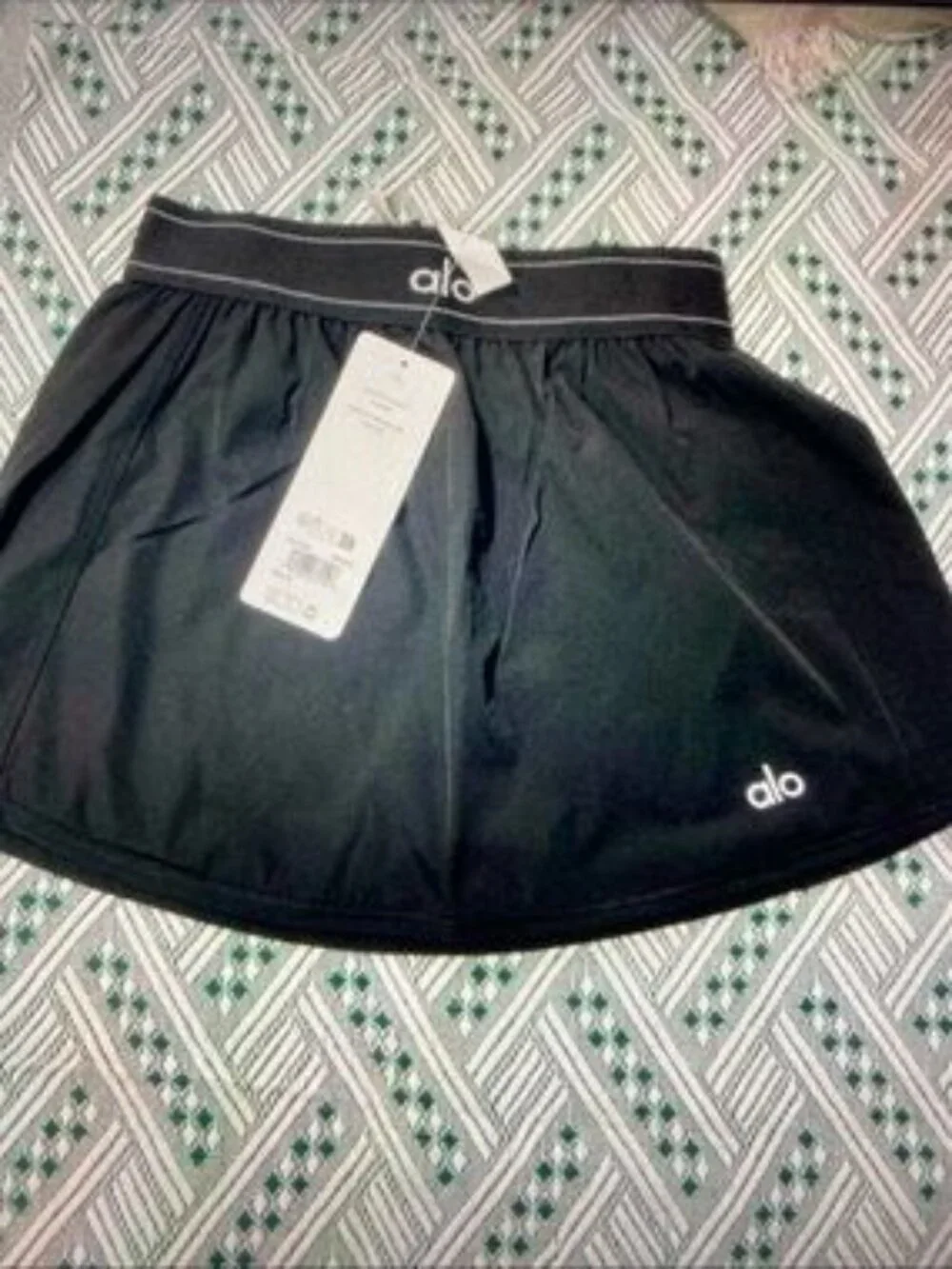 ALO Yoga Black Skater Circle Skirt Size S